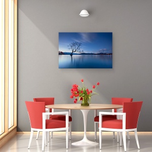 Tablou canvas - Amurg In Wanaka, Copac, Wanaka, Lac, Noua Zeelanda, Copac Singuratic, 60 x 90 cm - Img 4
