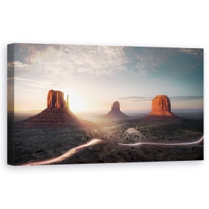Tablou canvas - Amurg, Vale, Apus De Soare, Peisaj, 50 x 100 cm