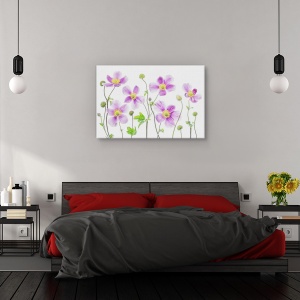 Tablou canvas - Anemone Japonica, Natura moarta, Flori, 80 x 120 cm - Img 3