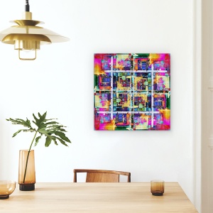 Tablou Canvas - Annecy 8, Abstract, Colorat, 60 x 60 cm - Img 4