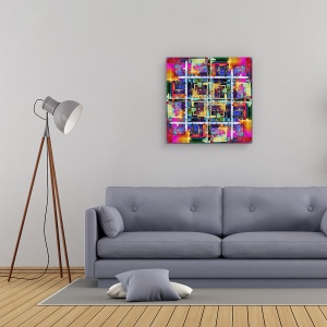 Tablou Canvas - Annecy 8, Abstract, Colorat, 90 x 90 cm - Img 2