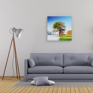 Tablou canvas - Anotimpuri, Sezon, Peisaj, 90 x 90 cm - Img 2