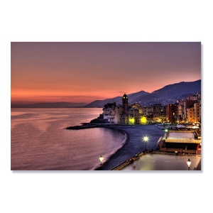 Tablou Canvas - Apus in Camogli, 75 x 100 cm