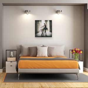 Tablou canvas - Arcul Subtil, Danseaza, Dansand, Dansatoare, Brat, Intinde, 90 x 90 cm - Img 3