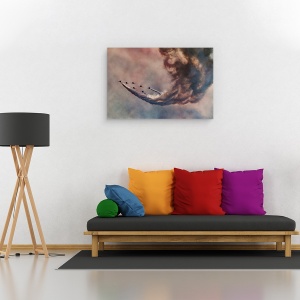 Tablou canvas - Arde-L, Aeronava, Zbor, Dramatic, 60 x 90 cm - Img 2