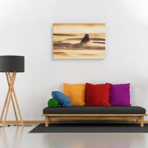 Tablou canvas - Aur, Zapada, Bufnita, Gheata, Furtuna, 80 x 120 cm - Img 2