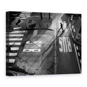 Tablou canvas - Autobuz, Autobuz, Strada, Ocupat, Trecere De Pietoni, Linii, 75 x 100 cm