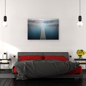 Tablou canvas - Autostrazi Eterne, Pod, Peisaj Urban, Masina, Masini, Taxi, 60 x 90 cm - Img 3
