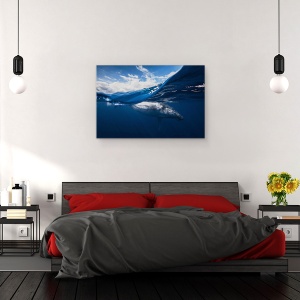 Tablou canvas - Balena Cu Cocoasa Si Cerul, Sub Apa, Cetace, 40 x 60 cm - Img 3