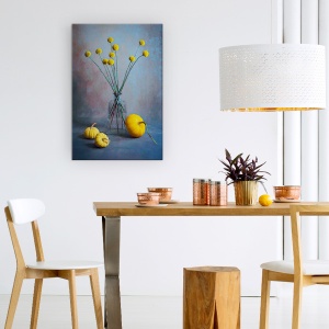 Tablou Canvas - Bile Proaspete Billy, Proaspat, Viata, Bile, Squash, Galben, 60 x 90 cm - Img 4