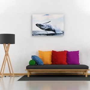 Tablou canvas - Bresa, Nature, Balena, Mare, Maiestuos, 80 x 120 cm - Img 2