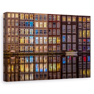 Tablou canvas - Browserul Windows, Reflectie, Amsterdam, Canal, Culoare, 40 x 60 cm