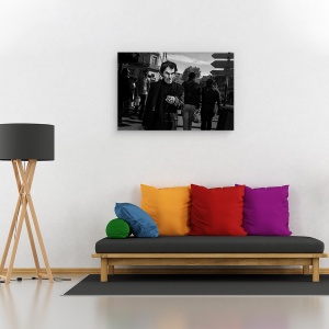 Tablou canvas - Bulevardul Strasbourg, Paris, Franta, Tigari, Om, Fum, 40 x 60 cm - Img 2