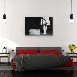 Tablou canvas - Bun Venit, Pisica, Dragut, Pet, Animal, Cutie, 40 x 60 cm - Img 3