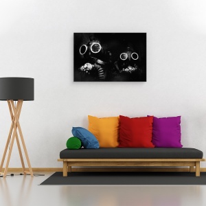 Tablou canvas - Cadere, Masca De Gaz, Cadere, Poluare, 60 x 90 cm - Img 2