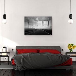 Tablou canvas - Calatorie Spre Casa, Stare De Spirit, Straniu, Silueta, Strada, Drum, 40 x 60 cm - Img 3
