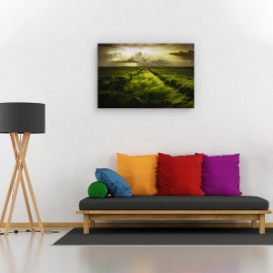 Tablou canvas - Calatorie spre furtuna, Peisaj, Nor, Camp, 60 x 90 cm - Img 2