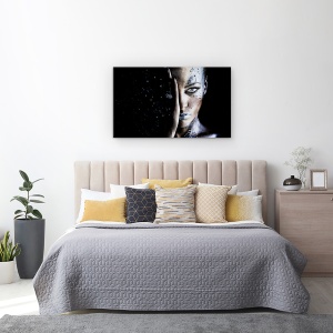 Tablou canvas - Calea Lactee, Laptos, Mod, Portret, Fata, Jumatate, 50 x 80 cm - Img 3