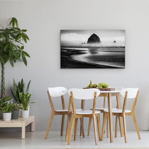 Tablou canvas - Cannon Beach, Plaja, Ocean, Lumina, Stanca, Oregon, 50 x 80 cm - Img 4