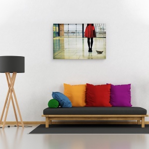 Tablou canvas - Cantecul Navei, Rochie, Hartie, Barca, Macara, 40 x 60 cm - Img 2