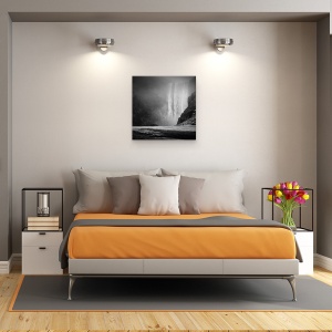 Tablou canvas - Cascada, Islanda, Cascada, Ceata, Skogafoss, 60 x 60 cm - Img 3