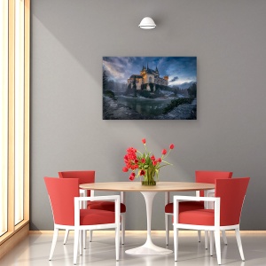 Tablou canvas - Castelul Bojnice, Arhitectura, Pasari, Vechi, 40 x 60 cm - Img 4