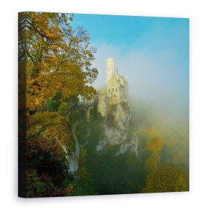 Tablou canvas - Castelul Lichtenstein, Germania, Orasel, Peisaj, 60 x 60 cm