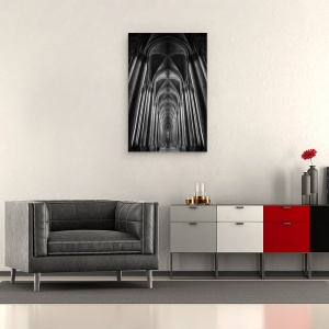 Tablou canvas - Catedrala Notre-Dame, Franta, Reims, Arhitectura, Inchinare, 40 x 60 cm - Img 2