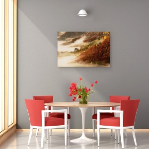 Tablou canvas - Ceata De Noiembrie, Peisaj, Toamna, Atmosfera, 40 x 60 cm - Img 4