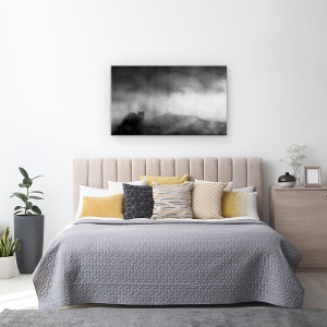 Tablou canvas - Ceata, Pisica, Ceata, Ceata, Incetosat, Misterios, 50 x 80 cm - Img 3