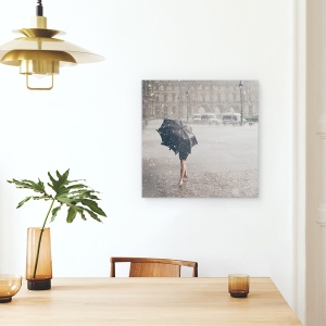 Tablou canvas - Cel Din Paris, Vremea, Luvru, Strada, Muzeu, 90 x 90 cm - Img 4