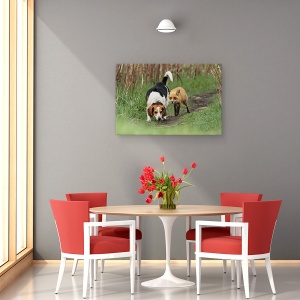 Tablou canvas - Cel Mai Rau Caine De Vanatoare Din Lume, Umor, Animal, Beagle, Vanatoare, Salbatic, 40 x 60 cm - Img 2