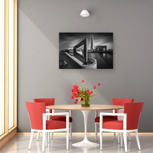 Tablou canvas - Ciobul In Geometrie, Arc, Londra, Tamisa, Turism, Turn, 40 x 60 cm - Img 4