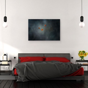 Tablou canvas - Ciuperca Mica, Borneo, Indonezia, Macro, Portocaliu, 80 x 120 cm - Img 3
