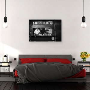 Tablou canvas - Clatitarie Montmartre, Gatit, Bucatar, Restaurant, 60 x 90 cm - Img 3