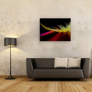 Tablou canvas - Culori In Picatura, Pene, 75 x 100 cm - Img 2