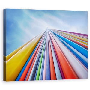 Tablou canvas - Curcubeu Dintr-Un Nor, Paris, Culoare, Grinzi, 60 x 75 cm