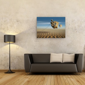 Tablou canvas - Desert, Ireal, Desert, Model, Franghie, Copac, 50 x 70 cm - Img 2