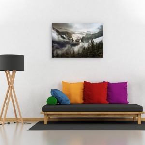Tablou canvas - Dimineata In Vale, Yosemite, Munti, Rasarit De Soare, Parc National, California, 40 x 60 cm - Img 2