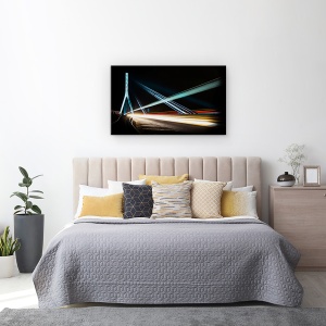 Tablou canvas - Dungi, Arhitectura, Perspectiva, Pod, Lumina, Tren, 50 x 80 cm - Img 3