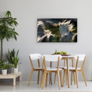Tablou Canvas - Esata Equina, Cal, Galop, Actiune, Lumina, 50 x 80 cm - Img 4
