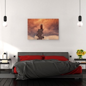 Tablou canvas - Escale, Carti, Usa, Imaginatie, Fantezie, Vis, 40 x 60 cm - Img 3