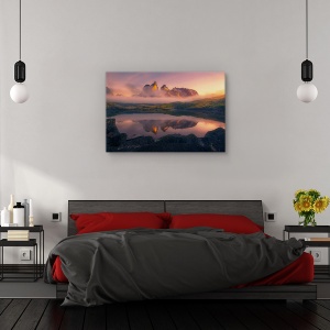 Tablou canvas - Eternitate, Peisaj, Munte, Patagonia, Rasarit De Soare, 60 x 90 cm - Img 3