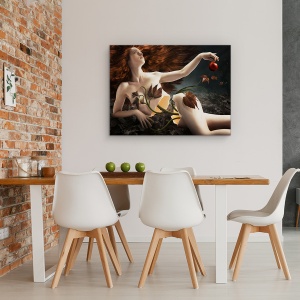 Tablou canvas - Eva, Origini, Fructe, Pasiune, Studio, 75 x 100 cm - Img 4