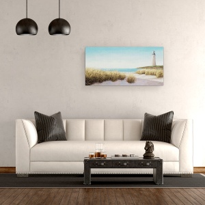 Tablou canvas - Far langa mare, 50 x 100 cm - Img 2
