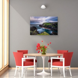 Tablou canvas - Farul Fanad, Far, Arhitectura, Marina, Turn, Casa, 80 x 120 cm - Img 4