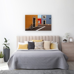 Tablou canvas - Fatade Colorate, Culori, Fatade, Arhitectura, Modern, Rosu, 50 x 80 cm - Img 3