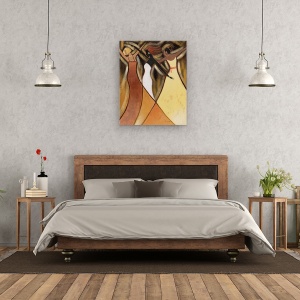 Tablou canvas - Femei Africane Dansand 3, 60 x 75 cm - Img 3