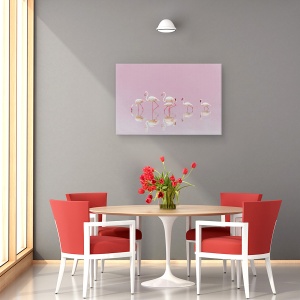 Tablou canvas - Flamingo, Apa, Roz, Tanzania, Serengeti, 80 x 120 cm - Img 4