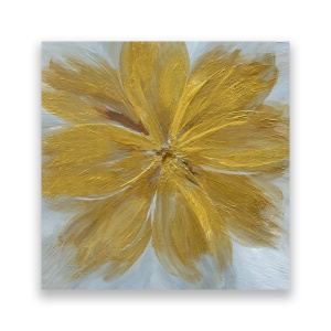 Tablou Canvas - Floral, Flori, Galben, 60 x 60 cm